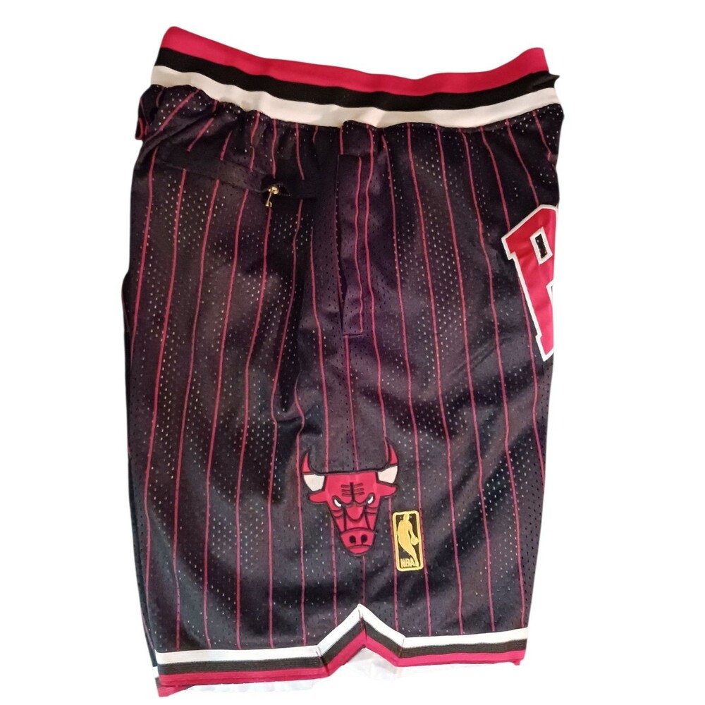 Chicago Bulls (NBA)-(Just Don)-(Pin Stripe)-(Shorts)-(Decent Cond.)-(XL)-$35.00 - Picture 3 of 9